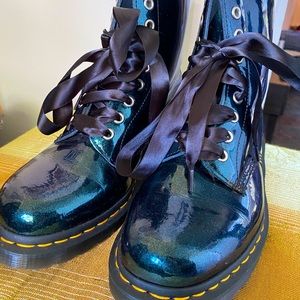 Dr. Marten’s blue purple boots